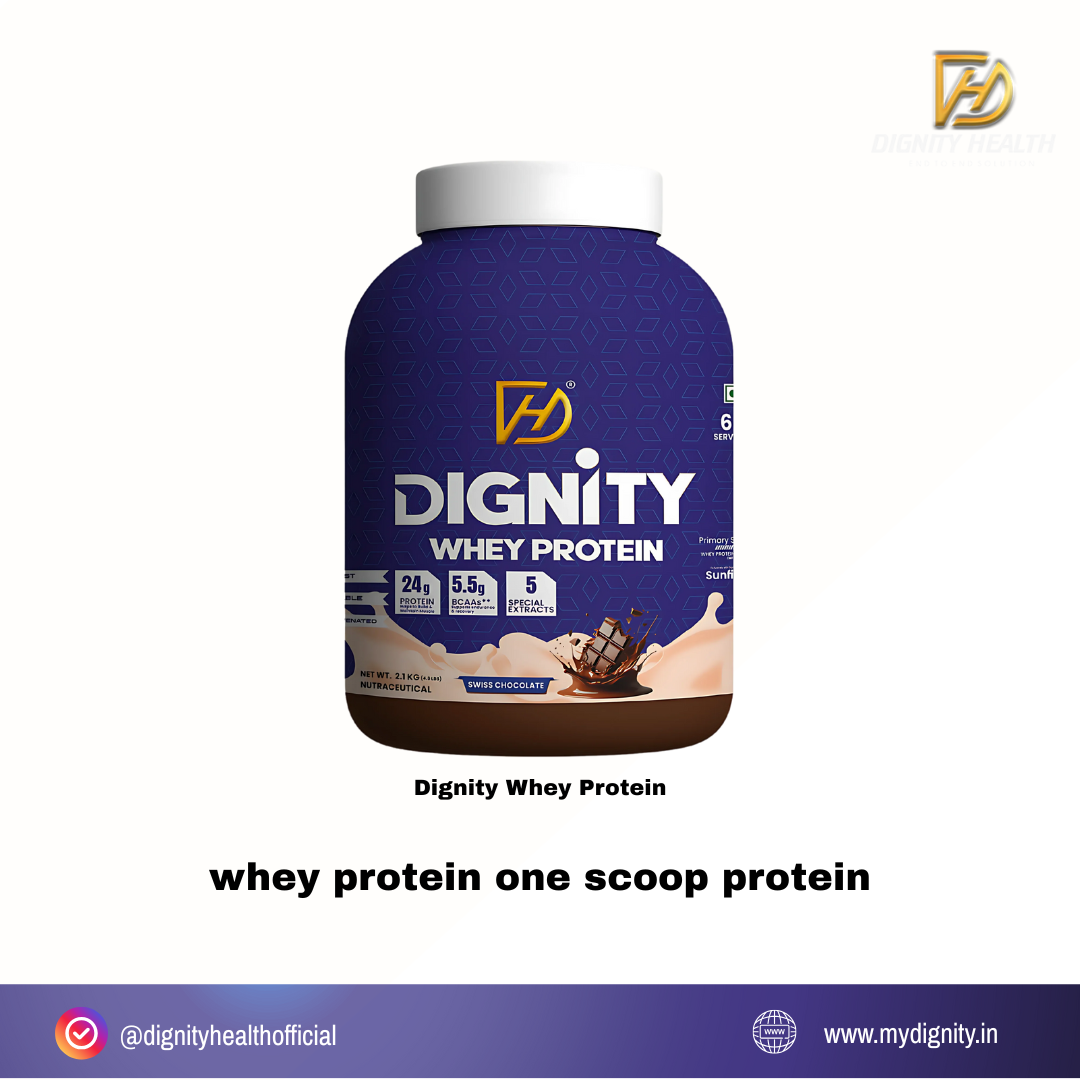 Whey protein one scoop protein