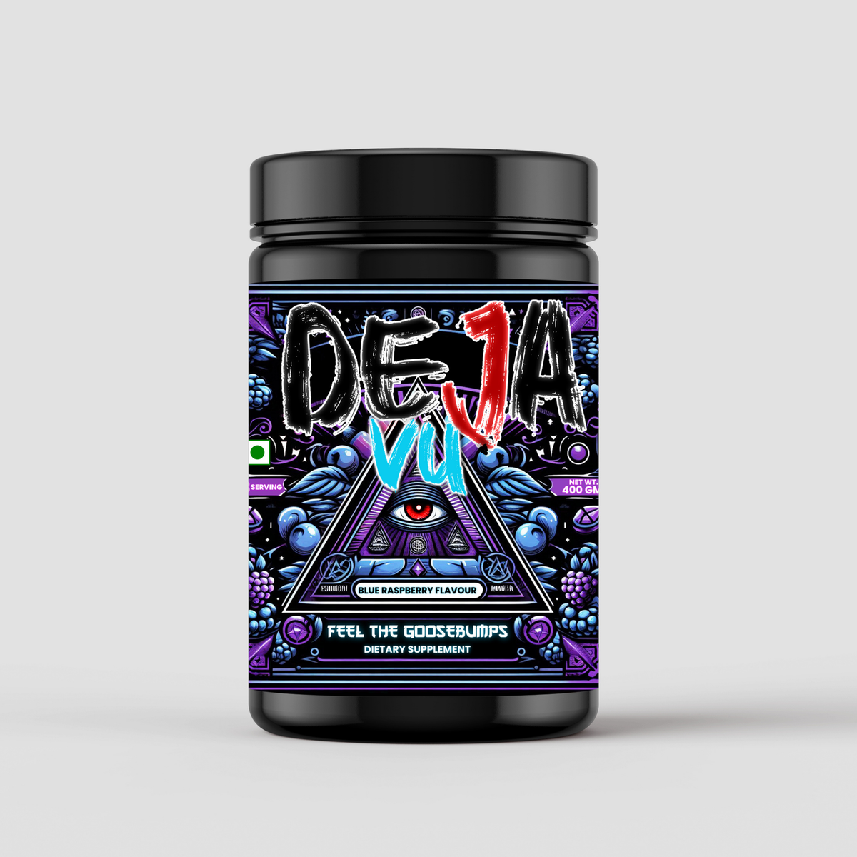 Deja Vu Pre Workout – Blue Raspberry Flavour: Feel the Goosebumps