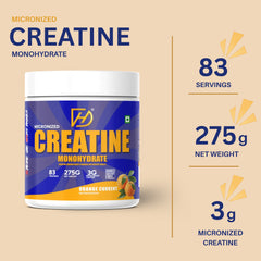 Dignity Health Creatine Monohydrate Orange Current | 83 Servings | Micronized | Pure & Safe