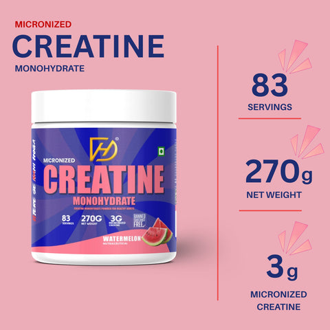 Dignity Creatine Monohydrate Watermelon | 83 Servings | 3 g