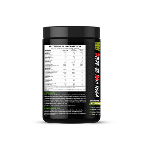 Dignity Deja Vu Pre-Workout Powder Kacha Aam Blast | L-Arginine, Beta-Alanine & Caffeine