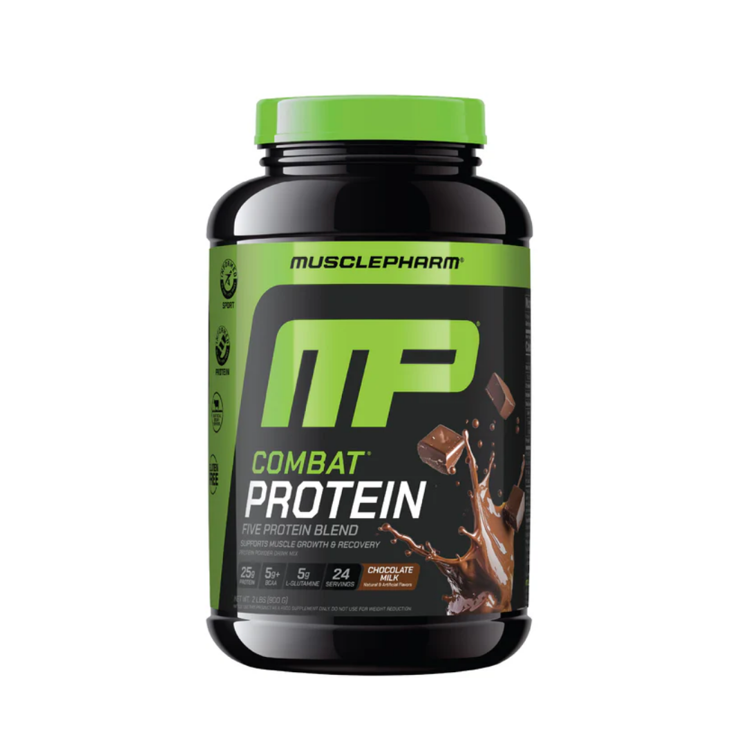 MusclePharm Combat Protein Chocolate – 25g Protein for Muscle Recovery & Strength