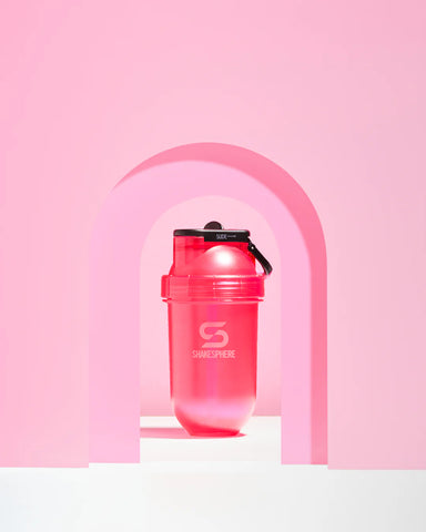 ShakeSphere Flip Straw Mini Bottle- Tritan Pink