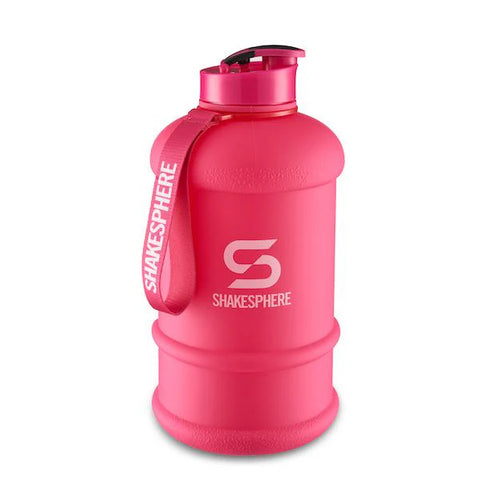 ShakeSphere Hydration Jug Matte Pink/White Logo 1.3L
