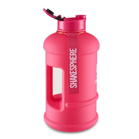 ShakeSphere Hydration Jug Matte Pink/White Logo 1.3L