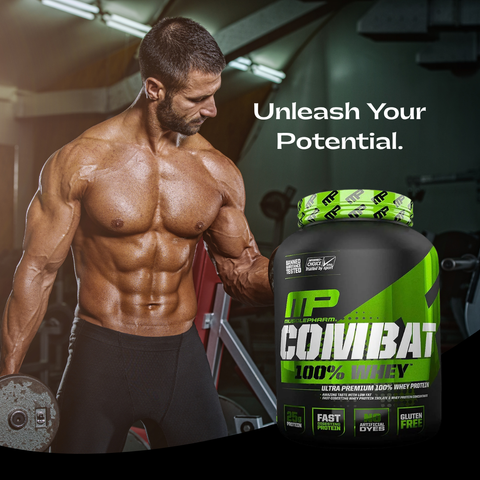 MusclePharm Combat 100% Whey Protein Mocha Cappuccino | Premium Muscle Recovery Protein