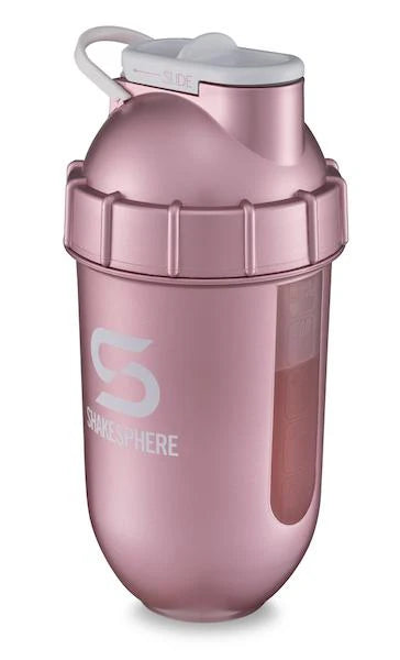 ShakeSphere Tumbler, VIEW, Rose Gold/Clear Window