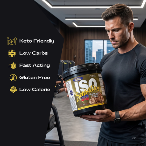 Ultimate Nutrition ISO Sensation 93 Whey Protein Isolate – Chocolate Fudge (5 lbs / 2.27 kg)