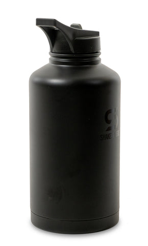 ShakeSphere Hydration Jug WHITE 1.8L Steel Double Walled Black