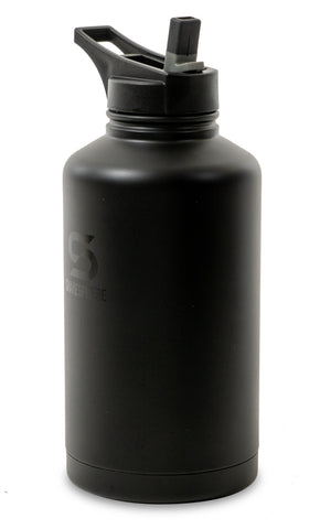 ShakeSphere Hydration Jug WHITE 1.8L Steel Double Walled Black